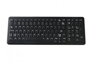 Tg3 KBA-CK103S-BNUW-US Cleanable Sealed Black Keyboard; 103 Key W Whit