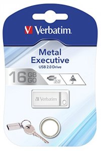 Verbatim 98748 16gb Metal Executive Usb Flash Drive - Silver - 16 Gbus