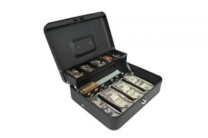 Royal RSCB-400 Tiered Tray Steel Cash Box