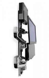 Ergotron 45-359-026 Lx Sit-stand Wall Mount System With Small Black Cp