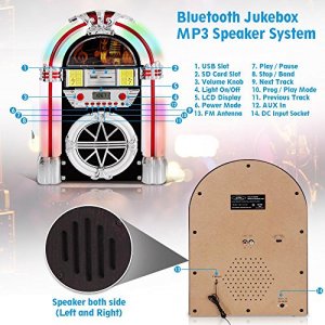 Pyle PJUB25BT Bt Jukebox Mp3 Spkr Syst        Amfm Radio Usbsd Readers