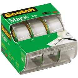 3m 3105 Scotch 3-roll Tape Caddy - 25 Ft Length X 0.75 Width - 1 Core 