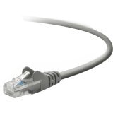 Belkin A3L791-08-S 8ft Cat5e Snagless Patch Cable, Utp, Gray Pvc Jacke