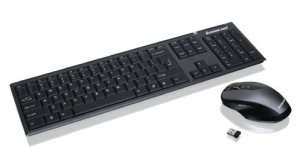 Iogear GKM552R Long Range 2.4 Ghz Wireless Keyboard With Ergonomic 5 B