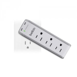 Belkin BST300BG 3-outlet Mini Surge Protector With Usb Ports (2.1 Amp)