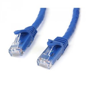 Startech N6PATCH10BL 10ft Cat6 Ethernet Cable - Blue Snagless Gigabit 