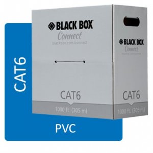 Black C6-CM-SLD-BL Cat6 Cm  Pvc Cable 1000