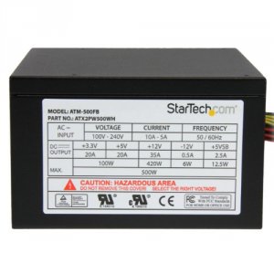 Startech ATX2PW500WH 500w Atx12v 80 Plus Active Pfc Power Supply