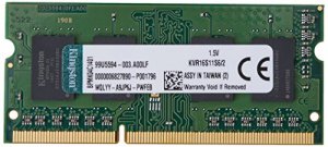 Kingston KVR16S11S6/2 2gb 1600mhz Ddr3nonecc Cl11sodimm Sr X16