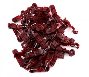 Xscorpion TT2218R T Tap Connector For 2218 Gauge - 50pcs Red