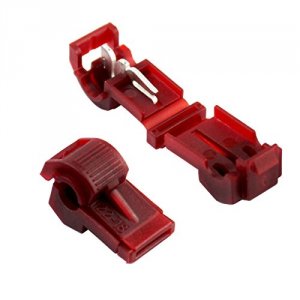 Xscorpion TT2218R T Tap Connector For 2218 Gauge - 50pcs Red