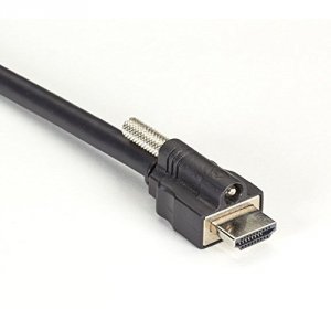 Black VAL-HDMIDVI 15cm Locking Hdmi Cable Male    To Dvi Adapter Femal