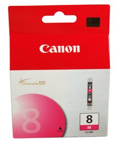 Original Canon CLI8M Cli-8 Magenta Ink Tank - For Orignal  Pixma Pro90