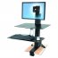 Ergotron 33-351-200 Workfit-s,single Hd With Worksurface+ (black).conv