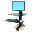 Ergotron 33-351-200 Workfit-s,single Hd With Worksurface+ (black).conv