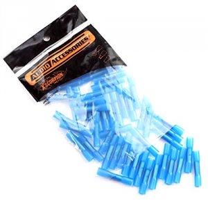 Xscorpion HSBCB Heat Shrink Butt Connectors 1416ga - 50 Pack - Blue