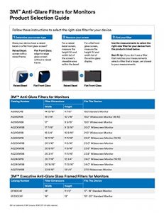 3m AG240W9B Anti-glare Filter For 24 In Monitors 16:9  Clear, Matte - 