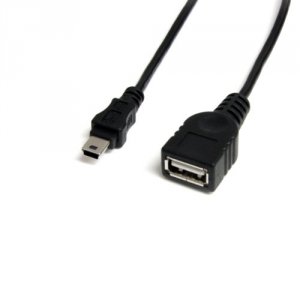 Startech USBMUSBFM1 1 Ft Mini Usb 2.0 Cable - Usb A To Mini B Fm - Typ