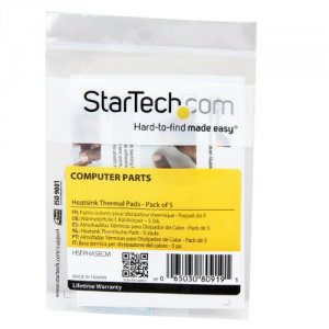 Startech G08128 Hsfphasecm Heatsink Thermal Pads - Pack Of 5 Retail