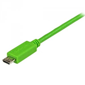 Startech XQ7249 .com 1m Green Mobile Charge Sync Usb To Slim Micro Usb