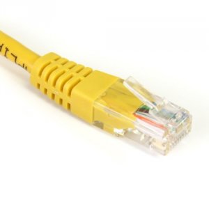 Startech M45CROSS1YL 1ft Cat 5e Yellow Rj45 Molded Crossover Network P