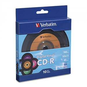 Verbatim 97935 (r)  700mb 80-minute Digital Vinyl Cd-rs (10 Pk)