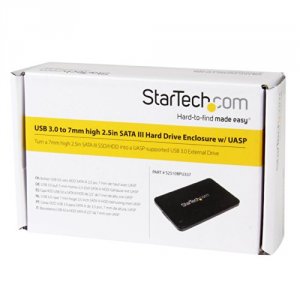 Startech S2510BPU337 .com 2.5in Usb 3.0 Sata Hard Drive Enclosure W Ua