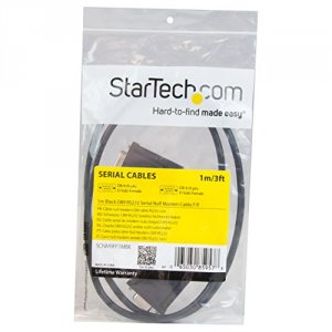 Startech YP3265 1m Black Db9 Rs232 Serial Null Modem Cable Ff - Connec