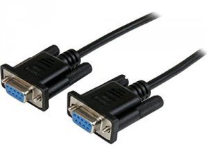 Startech YP3265 1m Black Db9 Rs232 Serial Null Modem Cable Ff - Connec