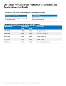 3m MPPGG001 Privacy Screen For Nexus 6p
