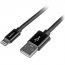 Startech USBLT2MB 2m (6ft) Long Black Applereg; 8-pin Lightning Connec