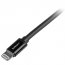 Startech USBLT2MB 2m (6ft) Long Black Applereg; 8-pin Lightning Connec