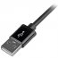 Startech USBLT2MB 2m (6ft) Long Black Applereg; 8-pin Lightning Connec