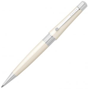 Cross AT04922 Beverly Pearlescent White Lacquer Ballpoint Pen Medium T