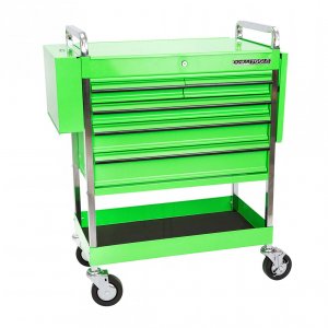 Oem 24570 Professional Service Cart With Green 5 Drawer And 1 Tray