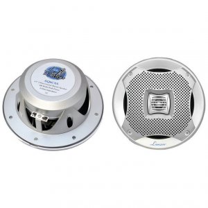 Lanzar AQ6CXS 6.5 2-way Marine Speakers 400w. Silver