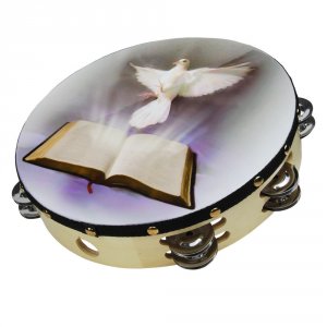 Nippon ATMDOV8 Nippon 8 Dove And Bible Tambourine