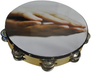 Nippon ATMHND10 Nippon 10 Praying Hands Tambourine