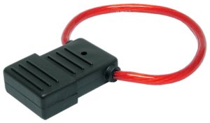 Nippon CQ211M 8 Ga Fuse Holder With Wire - Audiopipe Max Power Connect