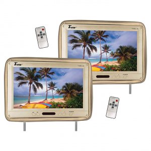 Tview T122PLTAN 12.1 Headrest Monitor Ir Transmitter Remotes Tan Pair