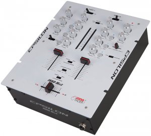 Precision INNOMIX2WHITE Epsilon Ultra Compact Pro Dj Battle Mixer With