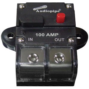 Nippon CB100AP Audiopipe 100 Amp Circuit Breaker - Manual Reset