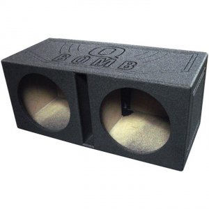 Qpower QBOMB10V Dual 10-inch Ported Subwoofer Enclosure Box