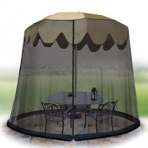 Jobar JB5677 Ideaworks Outdoor 7.5 Foot Umbrella Table Screen Black