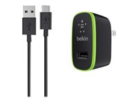 Belkin F7U001TT06-BLK Usb-c To Usb-a Cable With Universal Home Charger