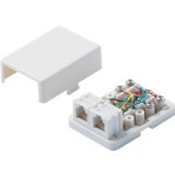 Steren BL-320-145WH Bl-320-145wh 6-conductor Tel Surface Mount Jack - 