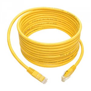 Tripp N200-015-YW 15ft Cat6 Gigabit Molded Patch Cable Rj45 Mm 550mhz 