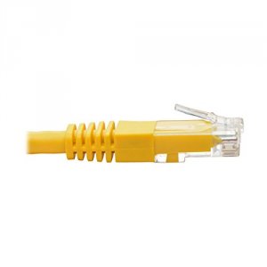 Tripp N200-015-YW 15ft Cat6 Gigabit Molded Patch Cable Rj45 Mm 550mhz 