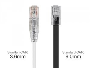 Monoprice 13535 Slimrun  Cat6 Utp Cable-5ft White