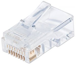 Intellinet 790512 Cat5e Rj45 Modular Plug , 50  Gold-plated Contacts ,